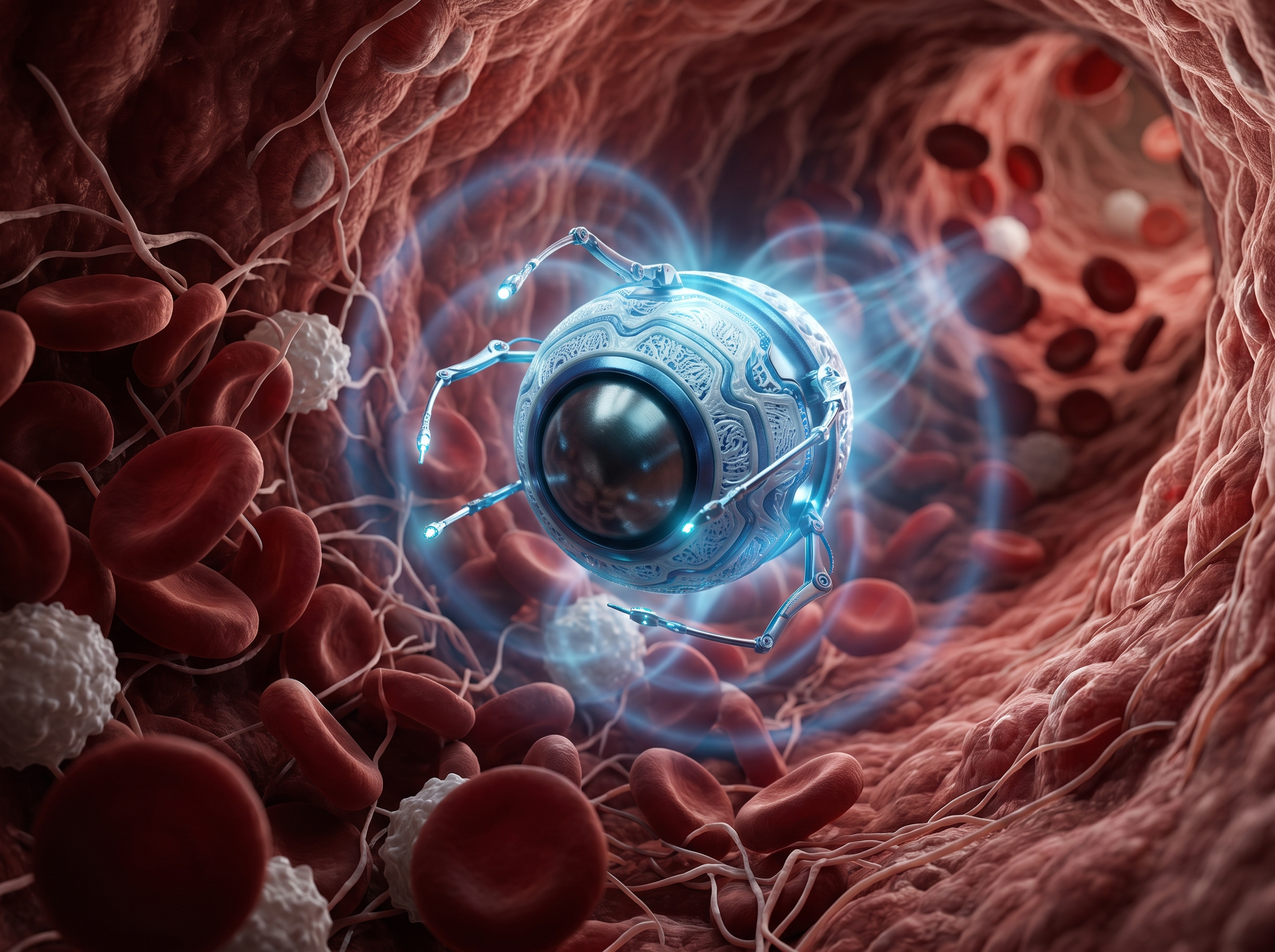 Core-shell magnetoelectric nanobot